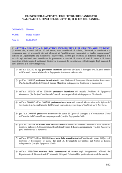 Elenco - Universit&agrave; degli Studi di Napoli Federico II