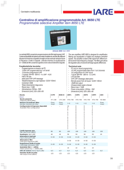 centralini multibanda programmabili