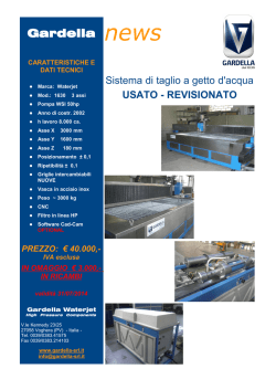 waterjet - usato