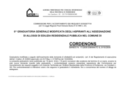 6^ graduatoria generale modificata degli aspiranti