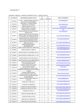 Allegato 1 Campania - Servizio Civile Nazionale
