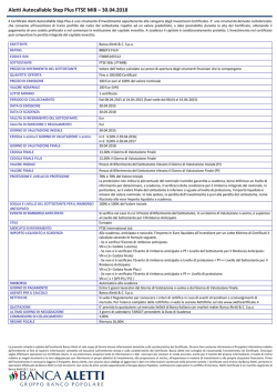 FTSE MIB - Aletti Certificate