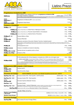 Segreteria Nazionale Catalogo corsi di Formazione anno 2015