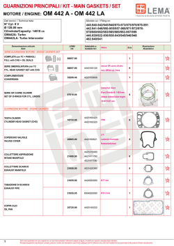MOTORE / ENGINE: OM 442 A - OM 442 LA - lema