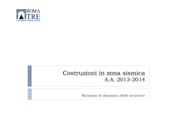 Richiami di dinamica delle strutture