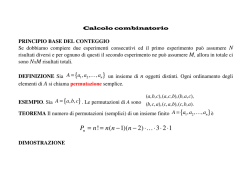 Lucidi calcolo delle probabilit&agrave;