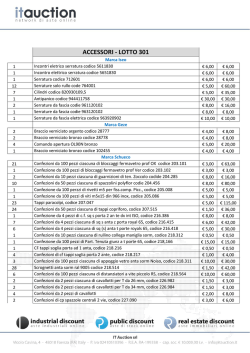 LOTTO 301 - ACCESSORI