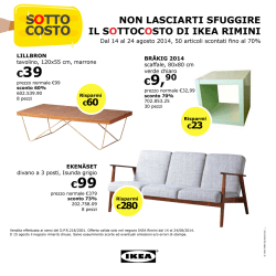 NON LASCIARTI SFUGGIRE IL SOTTOCOSTO DI IKEA RIMINI