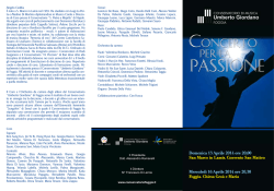 Concerto per la Passione - Conservatorio Umberto Giordano