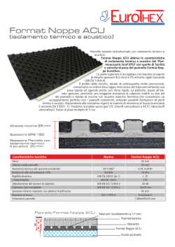SCARICA LA SCHEDA TECNICA: Format Noppe ACU