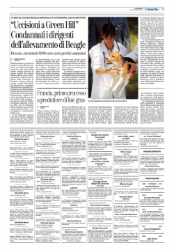 “UccisioniaGreenHill” Condannatiidirigenti dell