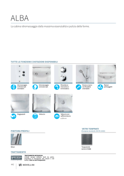 La cabina idromassaggio dalla massima essenzialit&agrave; e
