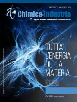 marzo/aprile 2014 - Consiglio Nazionale dei Chimici