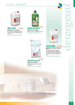 Detergenti - Disinfettanti