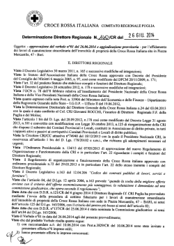 Scarica la Determina - Croce Rossa Italiana
