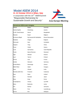 Model ASEM 2014