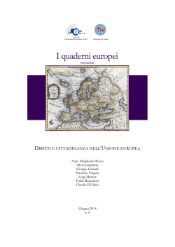Quaderno europeo_6_2014 - Cde - Università degli Studi di