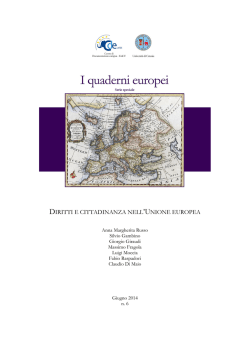 Quaderno europeo_6_2014 - Cde - Universit&agrave; degli Studi di