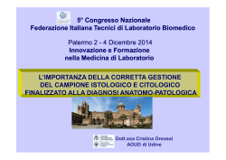 Dott.ssa Cristina Dreossi - Fitelab Federazione Italiana Tecnici di