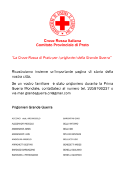 20141027 - Elenco prigionieri grande guerra