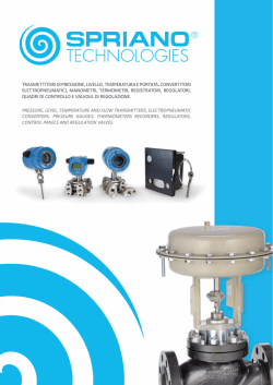 trasmettitori di pressione, livello, temperatura e portata, convertitori