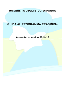 guida al programma erasmus+ - Universit&agrave; degli Studi di Parma