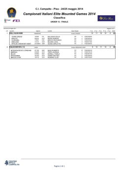 Campionati Italiani Elite Mounted Games 2014
