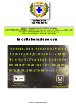 programma corso gpg anpana-oepa