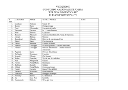 elenco partecipanti - Comune di Coreno Ausonio