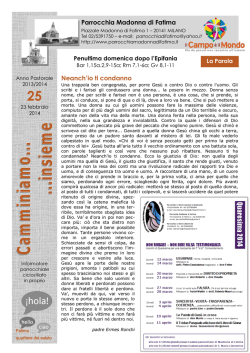 Download - Parrocchia Madonna di Fatima