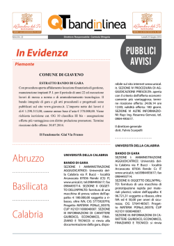 Anno 8 n. 22 - Luned&igrave; 23 Giugno 2014