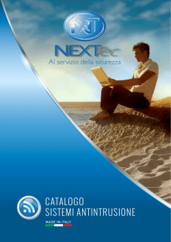 CATALOGO SISTEMI ANTINTRUSIONE