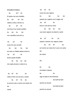 arrivederci tristezza &ndash; accordi e testo &ndash; brunori sas