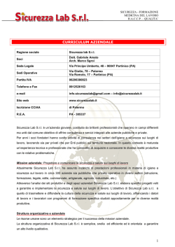 1 CURRICULUM AZIENDALE