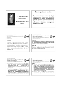 Il contropulsatore aortico