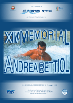 Opuscolo 14&deg; Memorial Andrea BEttiol 3462.69 KB