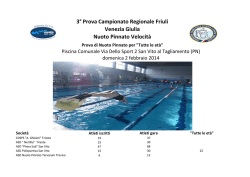 3° Prova Campionato Regionale Friuli Venezia Giulia