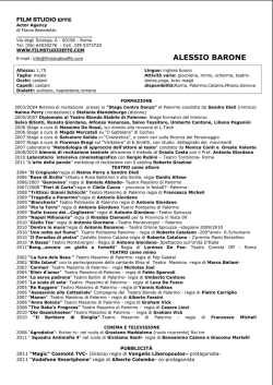 CURRICULUM VITAE di Alessio Barone
