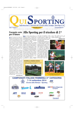 Quisporting-Settembre-2 - Circolo della Stampa.