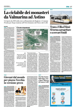 La ciclabile dei monasteri da Valmarina ad Astino