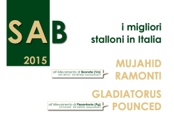 Brochure stalloni 2015 - SAB Societ&agrave; Allevamento Besnate