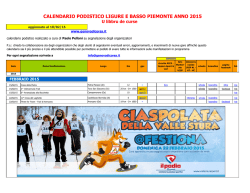 Calendario 2015 - Genova di corsa