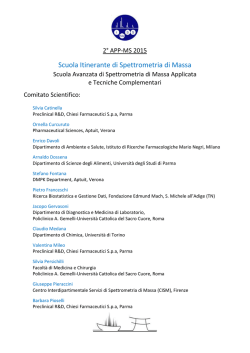Scuola Itinerante di Spettrometria di Massa
