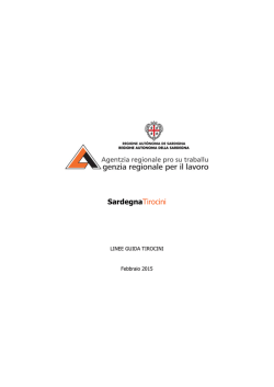 LINEE GUIDA TFO - Sardegna tirocini