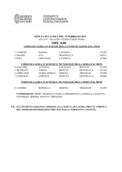 calendario sedute di laurea
