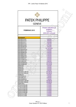listino patek