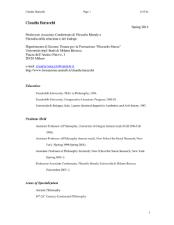 CB Spring 2014 Complete - Dipartimento di Scienze Umane per la
