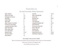 Murano Wine List By Head Sommelier Matteo Ramazzina