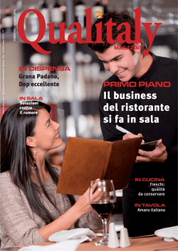 Il business del ristorante si fa in sala