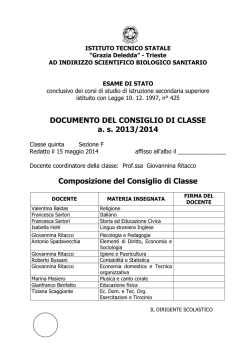 15 maggio 2014 V F - "G.Deledda" Trieste